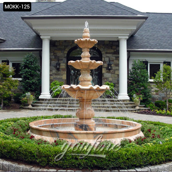 Large Estate Fountains Usa Driveway Stone Water Fountains ...