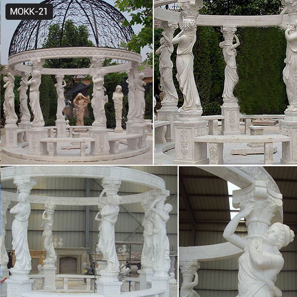 pagoda gazebo sculpture with column wedding ceremony-Garden ...